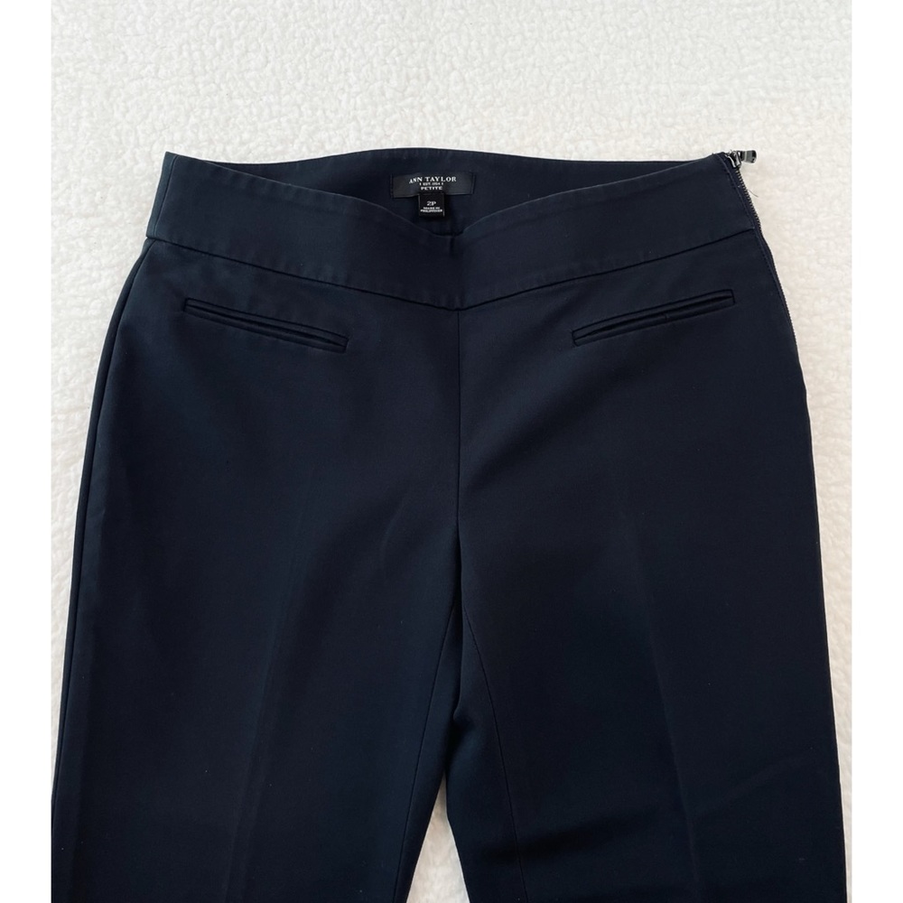ANN TAYLOR • Blue-Black Ankle Cut Trousers, 2P - Picture 6 of 11